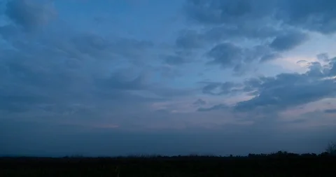 Twilight sky with dark cloudy Stock Footage 123044228