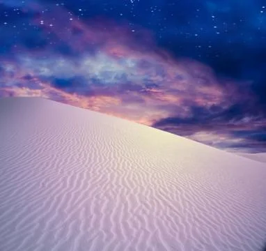 Twilight sky desert Illustration