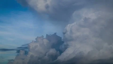 Twilight sky with raincloud. Stock Footage 258323690