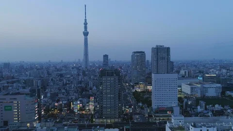 Twilight SkyTree Stock Footage 108710732