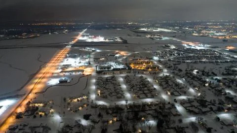 Twilight snow Stock Photos