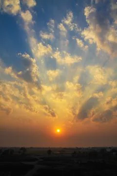 Twilight sunrise Stock Photos