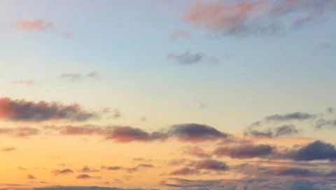 Twilight Sunset Sky Replacement Image with Orange Yellow Purple Pink and Blue Stock Photos