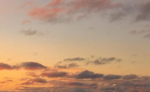 Twilight Sunset Sky Replacement Image with Orange Yellow and Purple and Blue Stock Photos