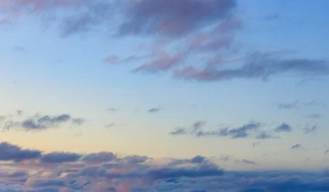 Twilight Sunset Sky Replacement Image with Orange Yellow and Blue Tones Stock Photos