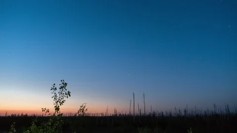 Twilight on time lapse shooting in long exposure Stock Footage 94177969