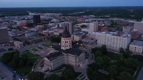 Twilight at Topeka State Capitol Vidéo 259259609