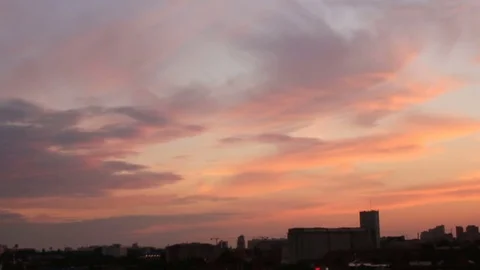 Twilight in town Stock Footage 81451392