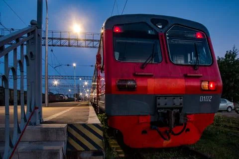 Twilight Train Station Stock Photos