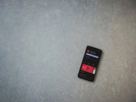 Twilio Authy Authenticator app play store page on smartphone on ceramic sto.. Stock Photos