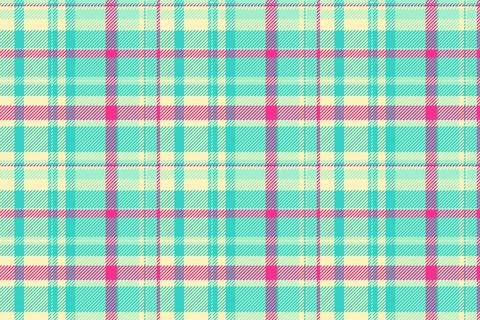 Twill plaid fabric pattern, new york check vector background. Kilt tartan t.. Stock Illustration