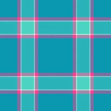 Twill plaid seamless vector, attire fabric texture pattern. Age tartan chec.. Stock Illustration