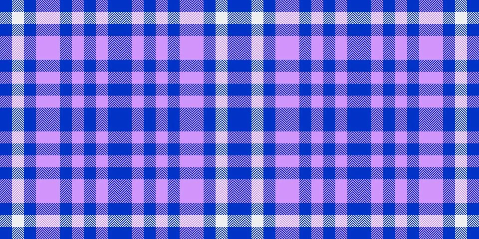 Twill seamless pattern vector, silk tartan background check. Graphic textil.. Stock Illustration