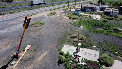 Twin Arrows Trading Post on Route 66 Vídeo Stock 205729402