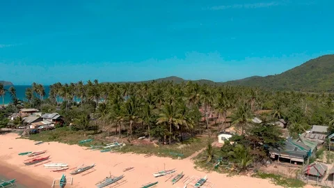 Twin Beach Philippines Stock Footage 105693532