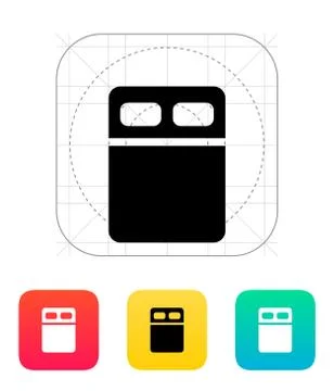 Twin bed icon Stock Illustration
