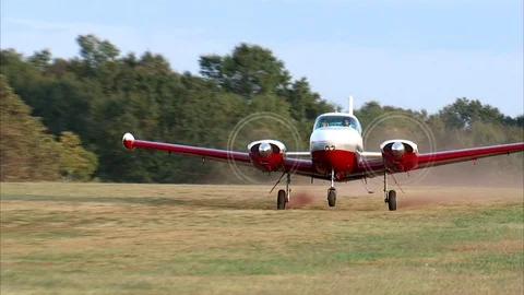 Twin Bonanza TakeOff Stock-Footage 71624720