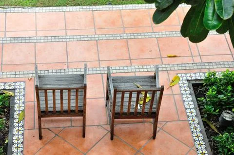 Twin chairs Stock Photos