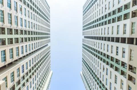 Twin condominiums Stock Photos