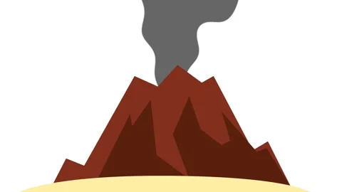 Twin Crater Emissions Stock Footage 335637475