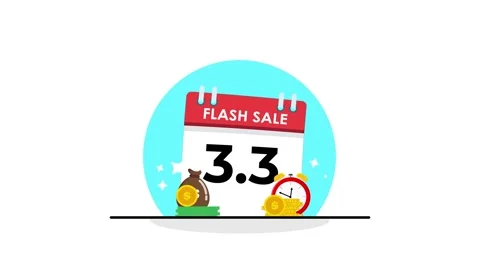 Twin date flash sale animated twin date calendar flash sale discount price .. Stock Footage 324832907