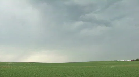 Twin flash of bright lightning strikes the gound Stock Footage 503427