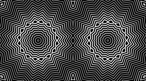 Twin geometric illusion Stock Illustration