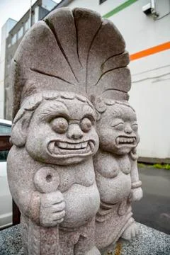 Twin giants statue Stock Photos