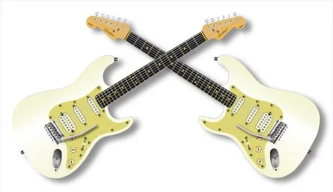Twin Guitars Stock Illustration
