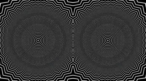 Twin hypnotic illusion Illustrazione stock
