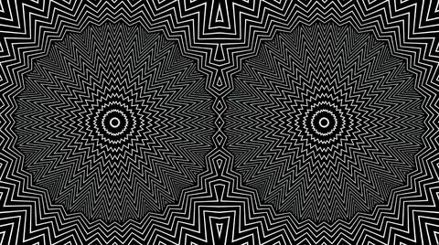 Twin hypnotic illusion Stock Illustration