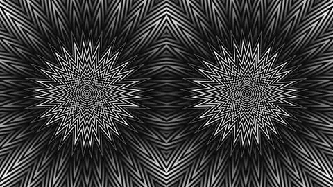 Twin hypnotic illusion Illustrazione stock