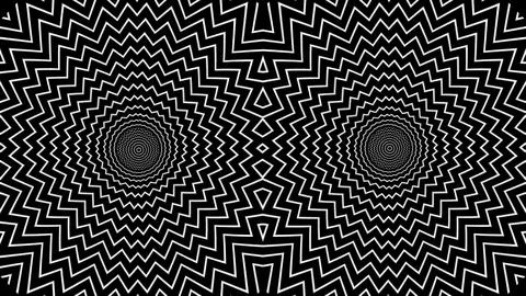 Twin hypnotic illusion Illustrazione stock