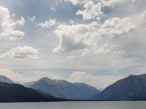 Twin Lakes Mountain Range Foto stock