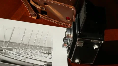 Twin lens camera 1 Stock Footage