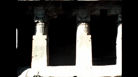 Twin Pillars in Temple Video stock 277976342