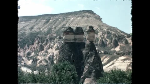 Twin Rock Spires Stock Footage 278101019