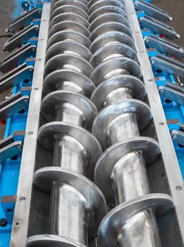 Twin screw press Stock Photos