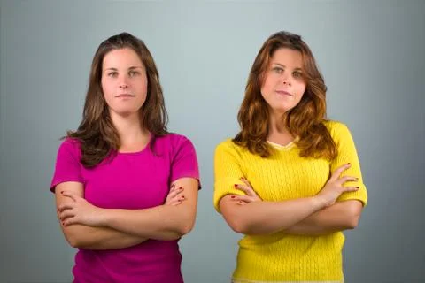 Twin Sisters Stock Photos