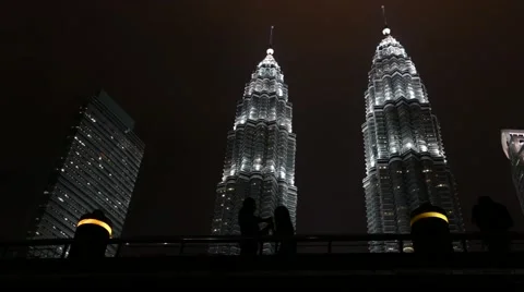 Twin Tower Petronas Stock Footage 48176695