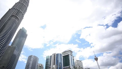 Twin Towers Stock Footage 105644825
