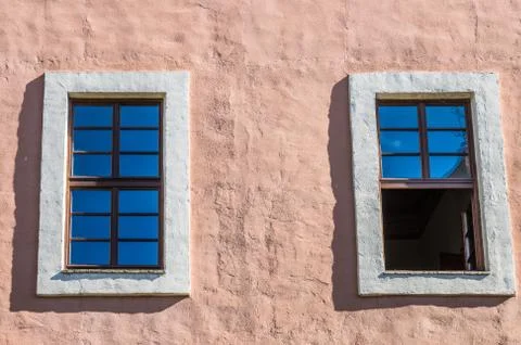 Twin windows Foto stock