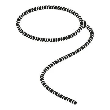 Twine lasso icon simple vector. Western rope イラスト素材
