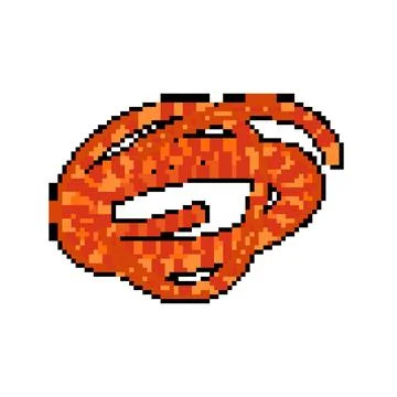 Twine rope pixel art vector illustration Illustrazione stock