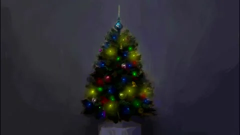 The twinkle Christmas lights Stock Footage 140855483