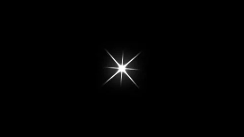 Twinkle Glitter Star Animation on Black Background Seamless 4K Loop Video stock 336016224