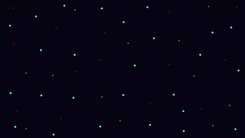 Twinkles. Animation of multi-colored particles. Cartoon Stock Footage 108864010