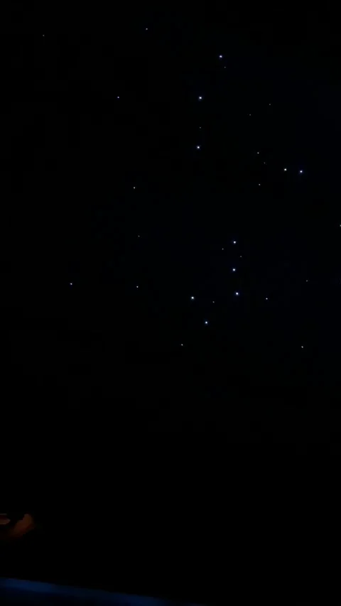 Twinkling Fiber Optic Star Ceiling at Night Video stock 334758633