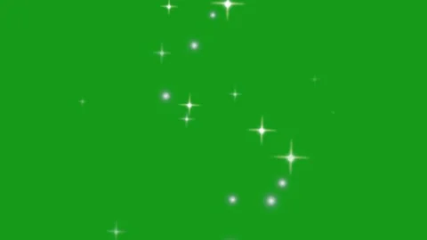 Twinkling glitter particles motion graphics with green screen background Stock Footage 170502019