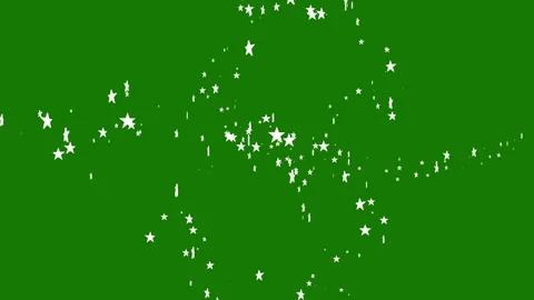 Twinkling Glitter Stars Animation With Glowing Magic Dust On Green Screen Stock Footage 340525918